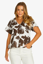 Lush Mono Flutter Top