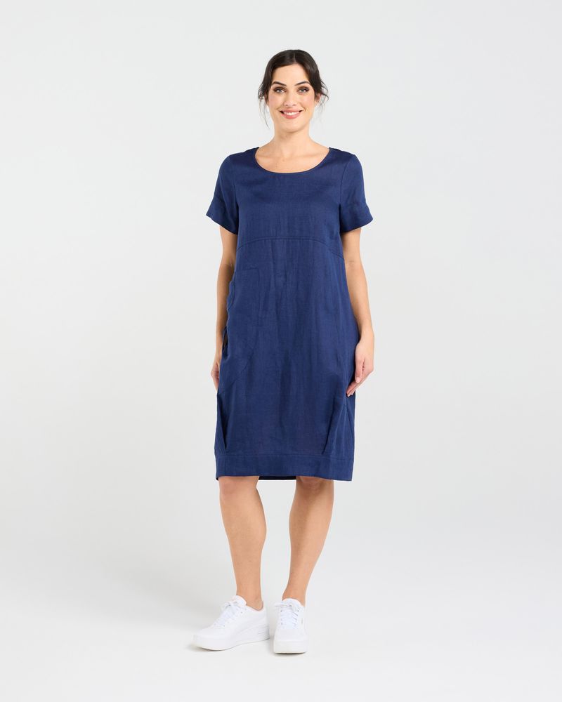 Lilian Linen Bubble Hem Dress (+ Colours)
