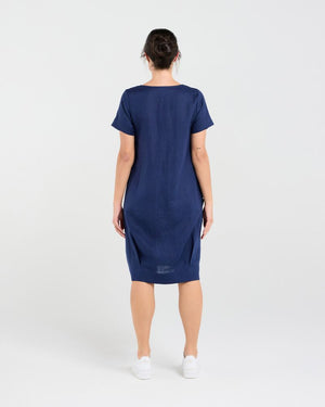Lilian Linen Bubble Hem Dress (+ Colours)