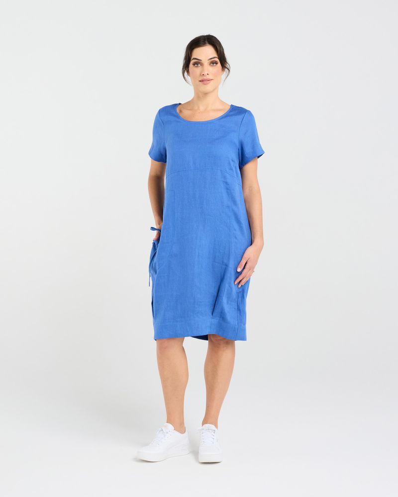 Lilian Linen Bubble Hem Dress (+ Colours)
