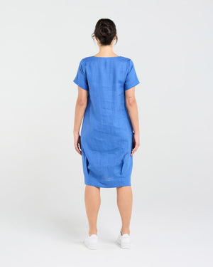 Lilian Linen Bubble Hem Dress (+ Colours)