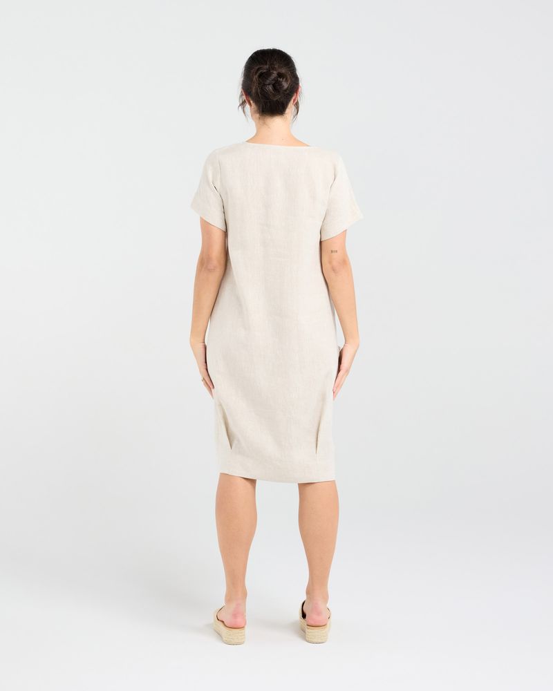 Lilian Linen Bubble Hem Dress (+ Colours)