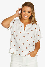 Spot Print Top