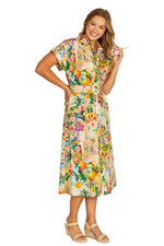 Amalfi Coast Belted Dress