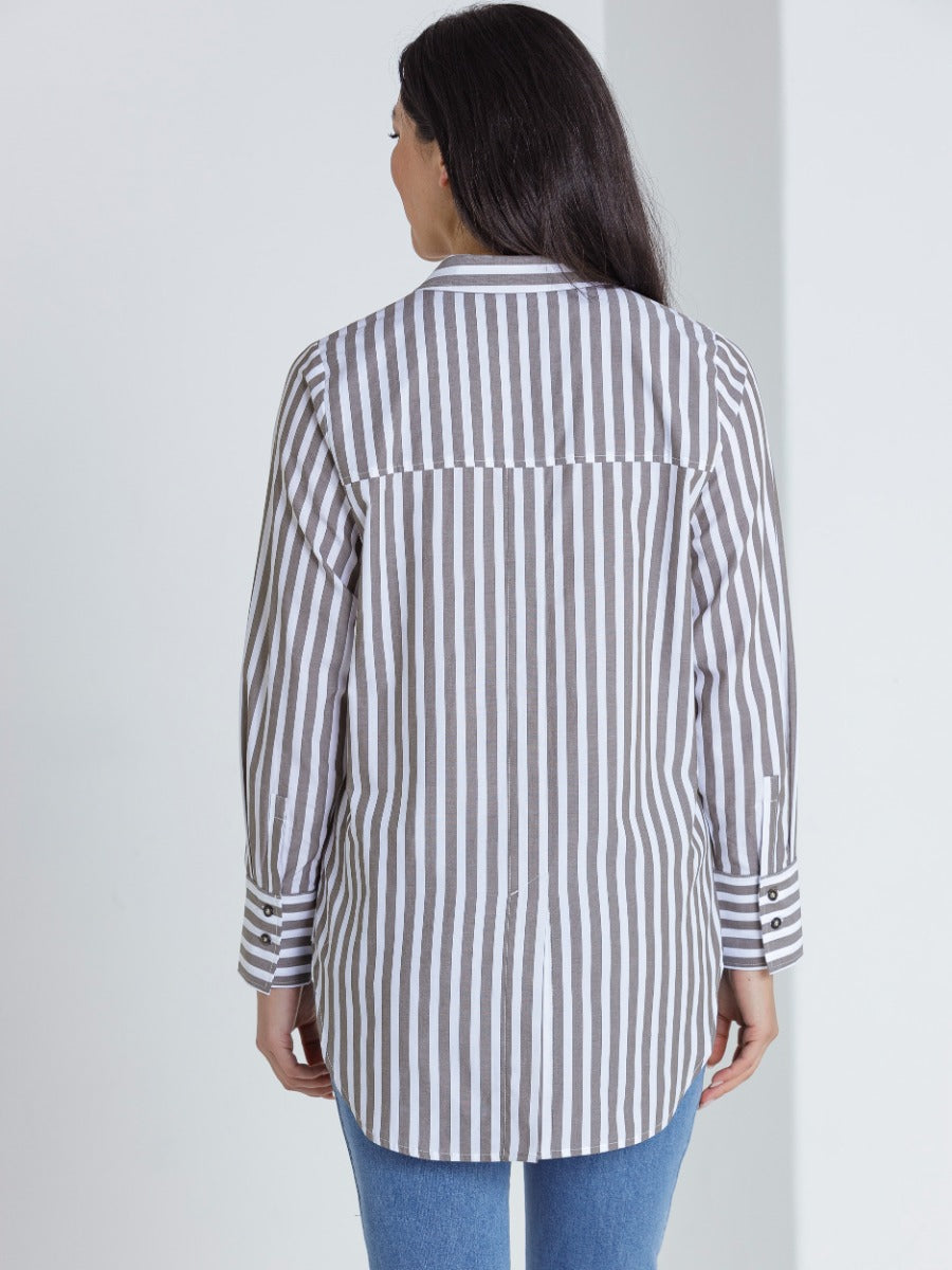 Longline Stripe Shirt