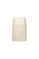 Denim Skirt with Back Vent