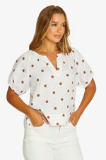 Spot Print Top