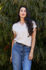 Seam V-Neck Vest