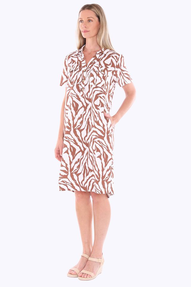 Zebra Mono Dress