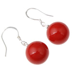 Coral Ball Earrings 0926