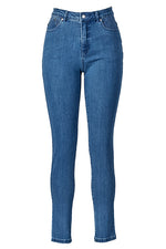 Skinny Full Length Basket Weave Jean - 5535