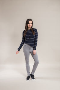 Skinny Full Length Basket Weave Jean - 5535