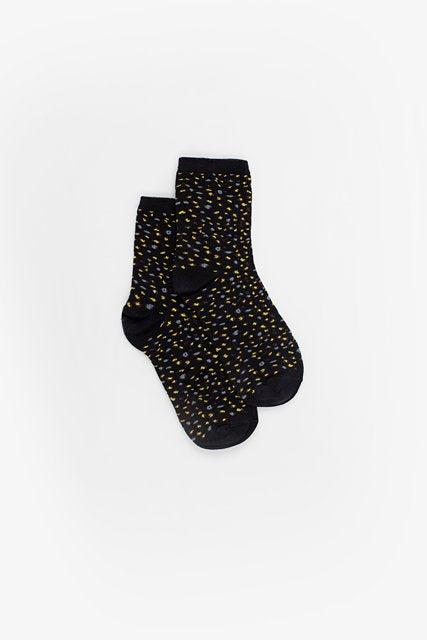 Gold Leopard Sock