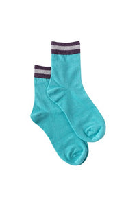 Blue Sock with Lyrex Stripe