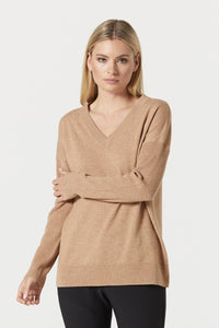 V Neck Jumper - Cashmere / Wool