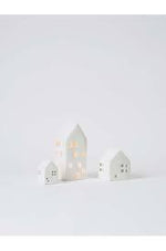 Glazed Porcelain House- White L