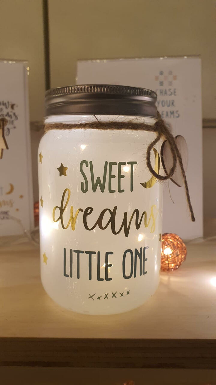 Large Message Sparkle Jars
