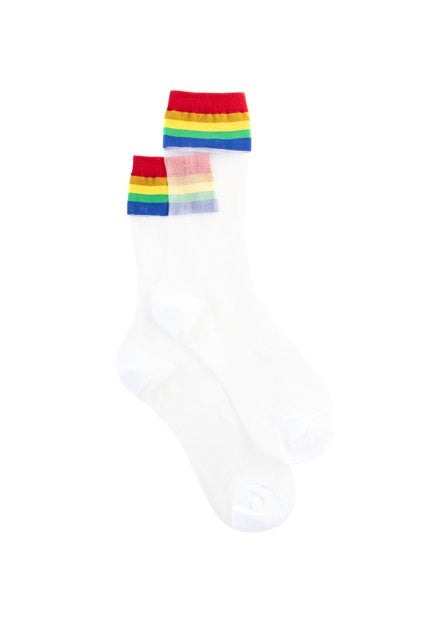 Rainbow Sheer Sock