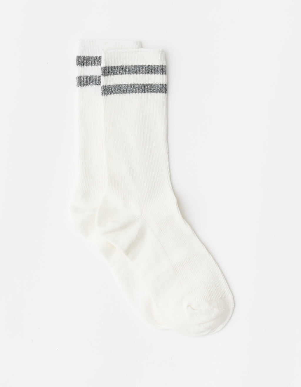 Sock with Silver Stripe